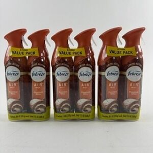 Febreze 8.8 oz Air Mist 6 Pack Orange Pumpkin Roll Limited Edition Spray